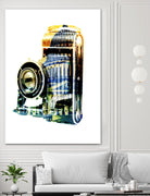 Vintage Washington DC by GI ArtLab on GIANT ART - yellow pop art - alternative