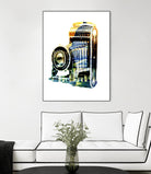 Vintage Washington DC by GI ArtLab on GIANT ART - yellow pop art - alternative