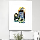 Vintage Washington DC by GI ArtLab on GIANT ART - yellow pop art - alternative