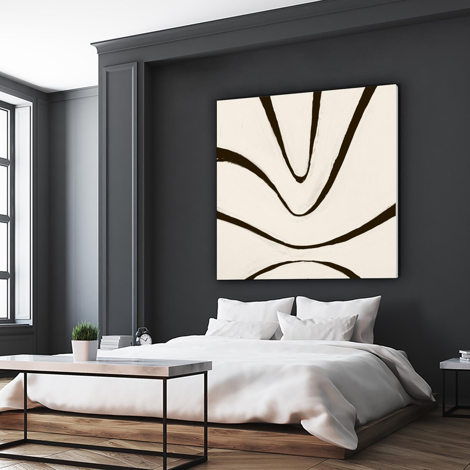 Sepia B by Franka Palek on GIANT ART - beige abstract