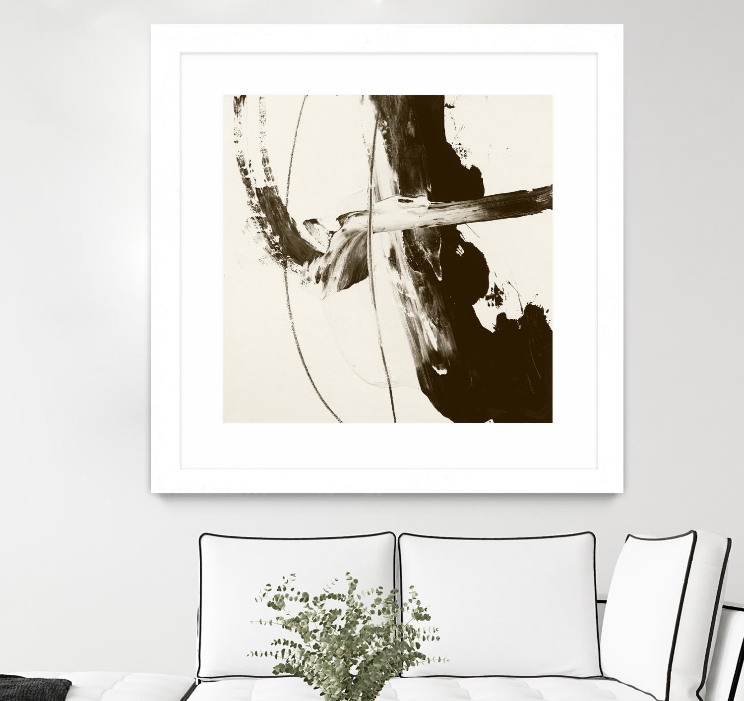 Sepia H by Franka Palek on GIANT ART - beige abstract