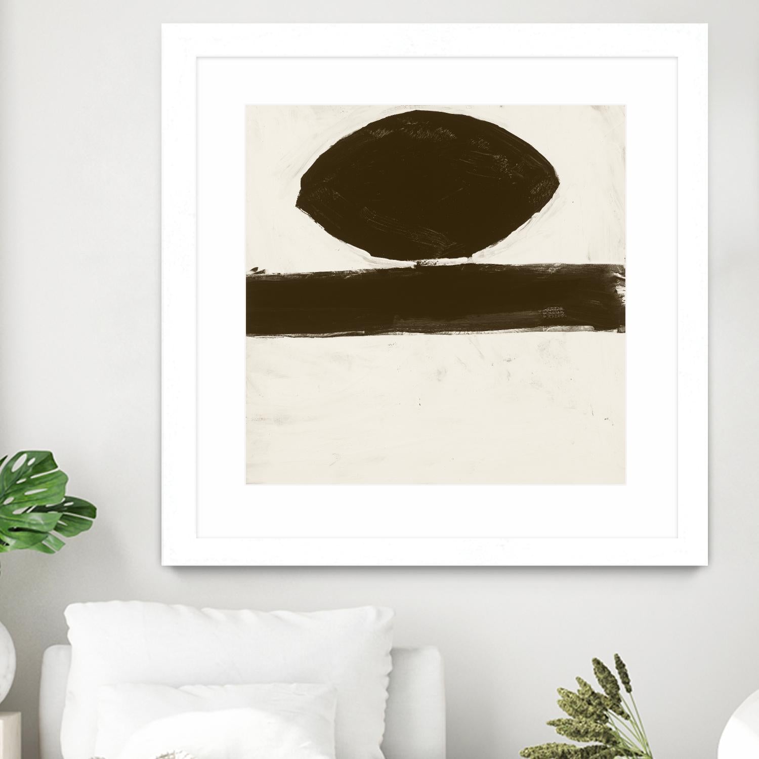 Sepia O by Franka Palek on GIANT ART - beige abstract