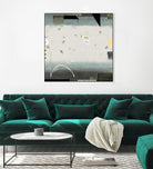 Silver Beach A by David Dauncey on GIANT ART - black abstract