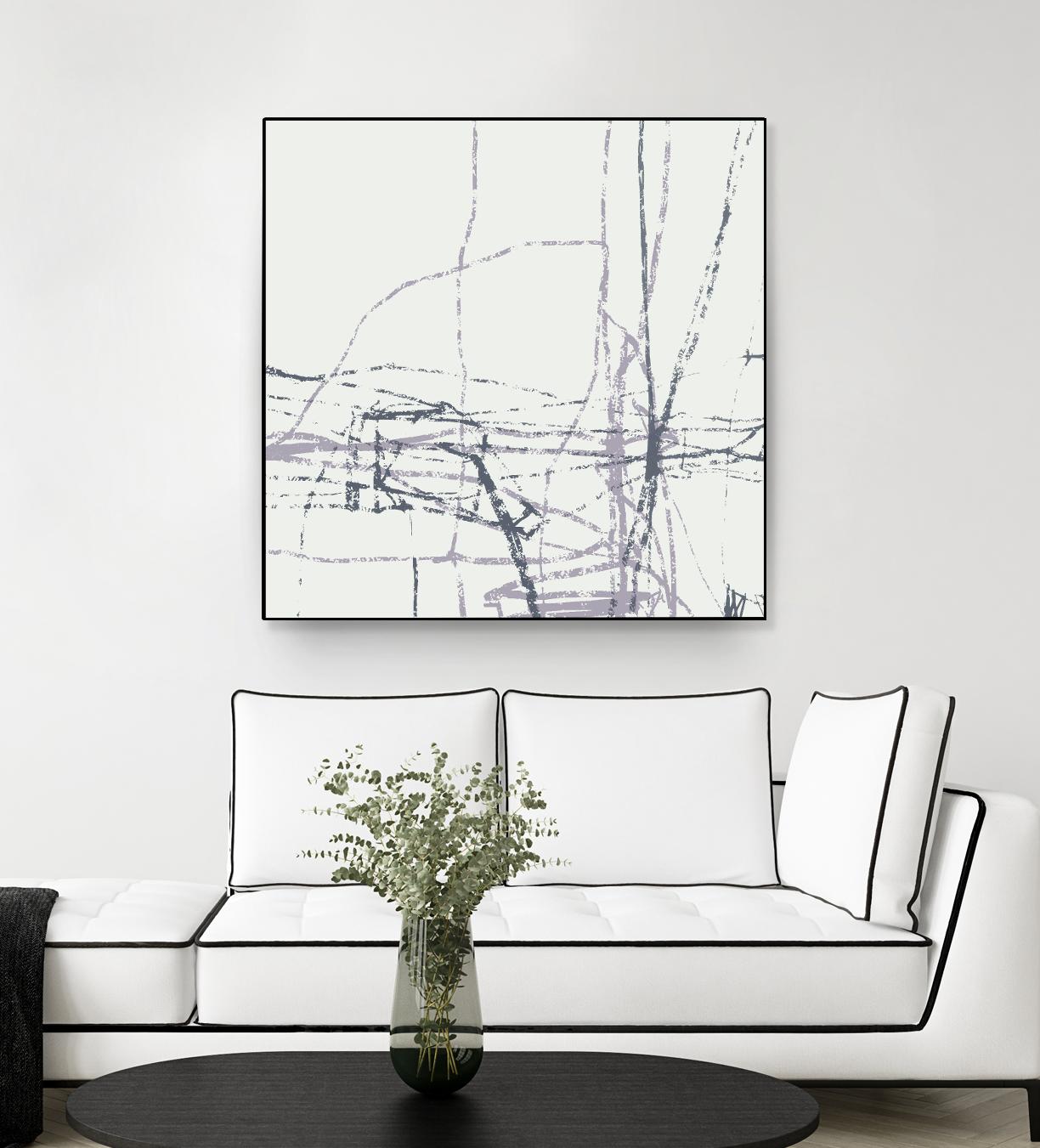 Chalk Doodles H by Gregory Garrett on GIANT ART - beige abstract