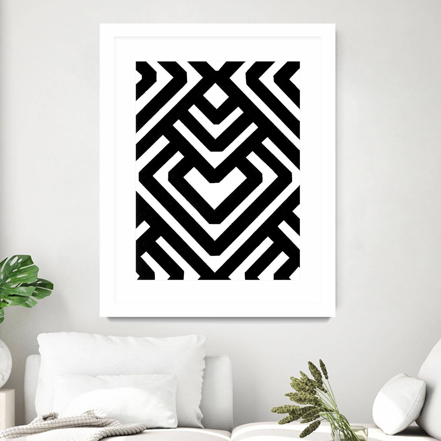 Monochrome Patterns 6 by Natasha Marie on GIANT ART - black abstract