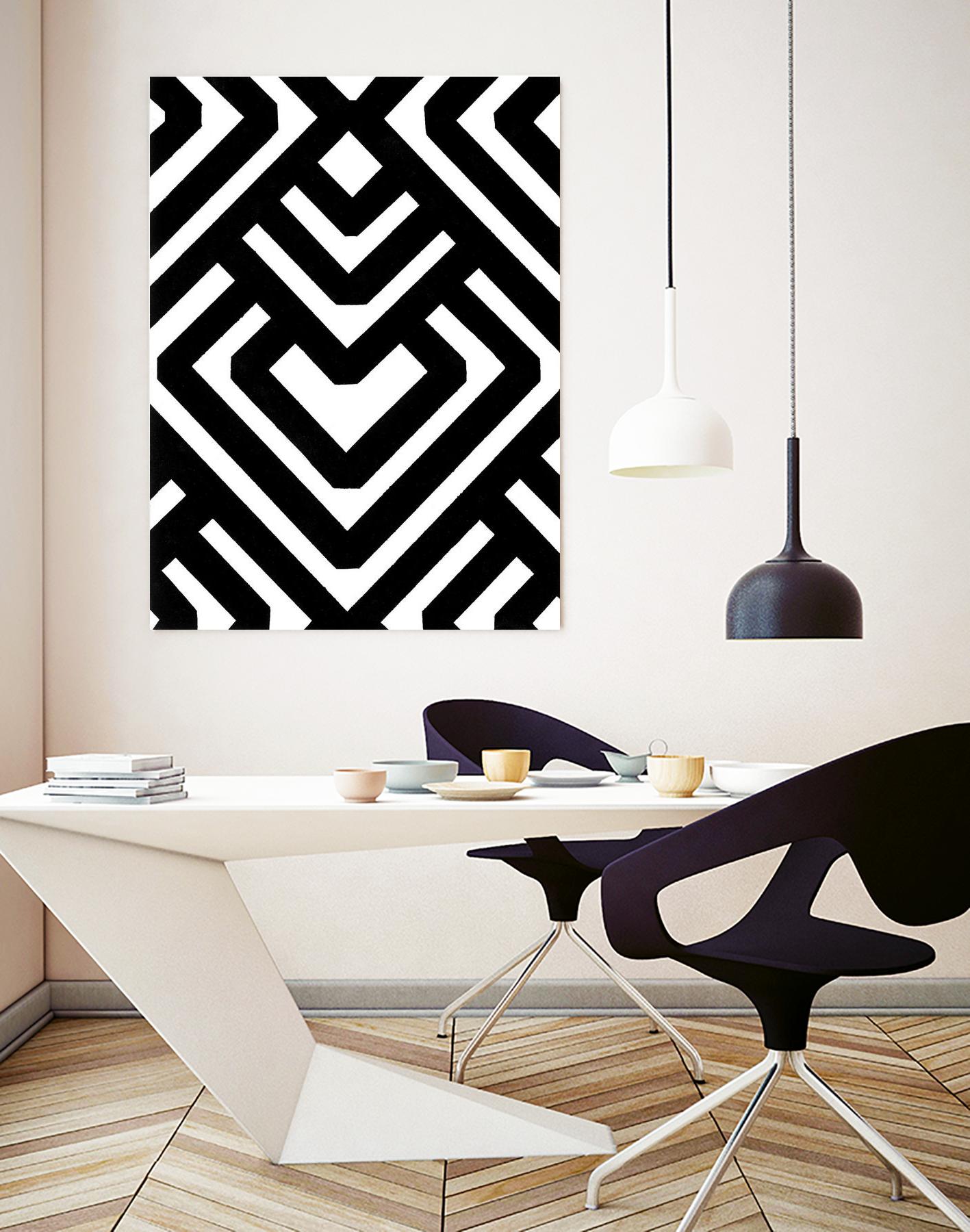 Monochrome Patterns 6 by Natasha Marie on GIANT ART - black abstract