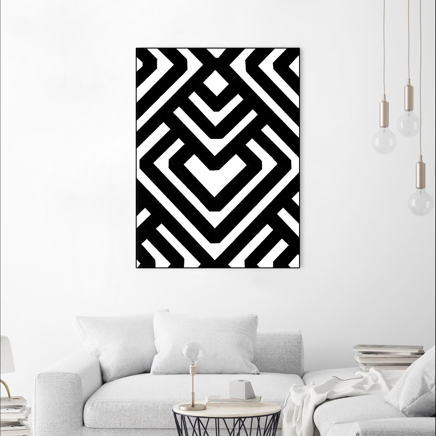 Monochrome Patterns 6 by Natasha Marie on GIANT ART - black abstract