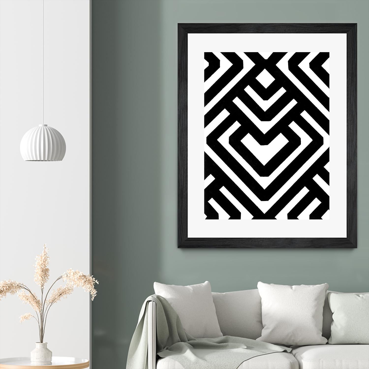 Monochrome Patterns 6 by Natasha Marie on GIANT ART - black abstract
