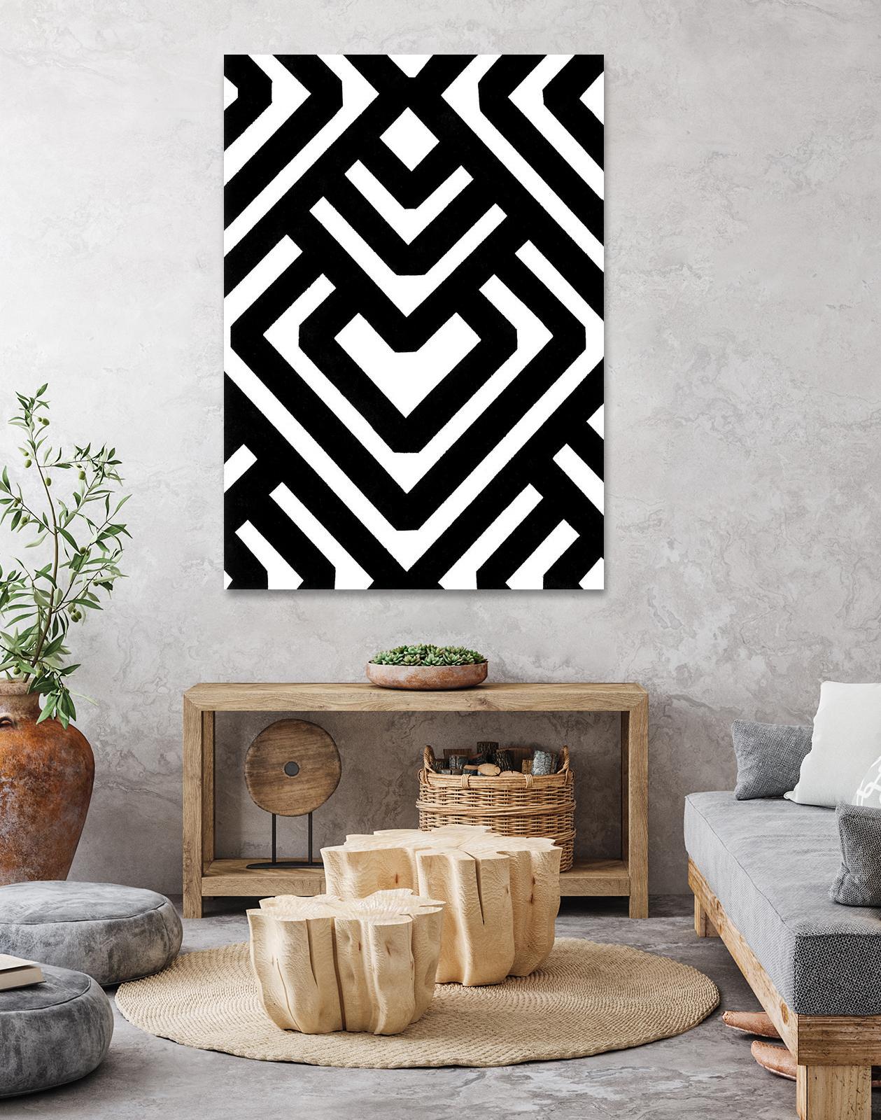 Monochrome Patterns 6 by Natasha Marie on GIANT ART - black abstract