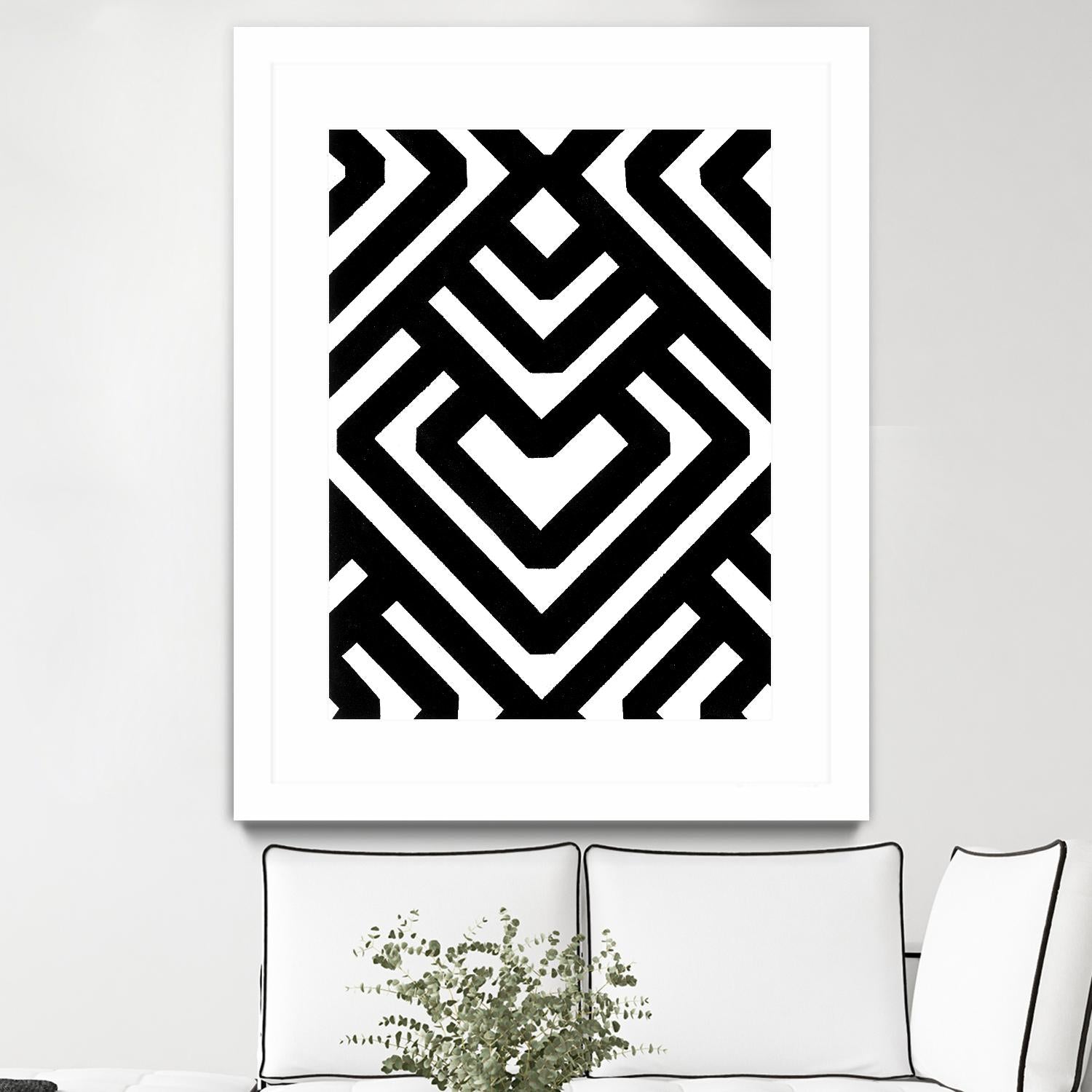Monochrome Patterns 6 by Natasha Marie on GIANT ART - black abstract