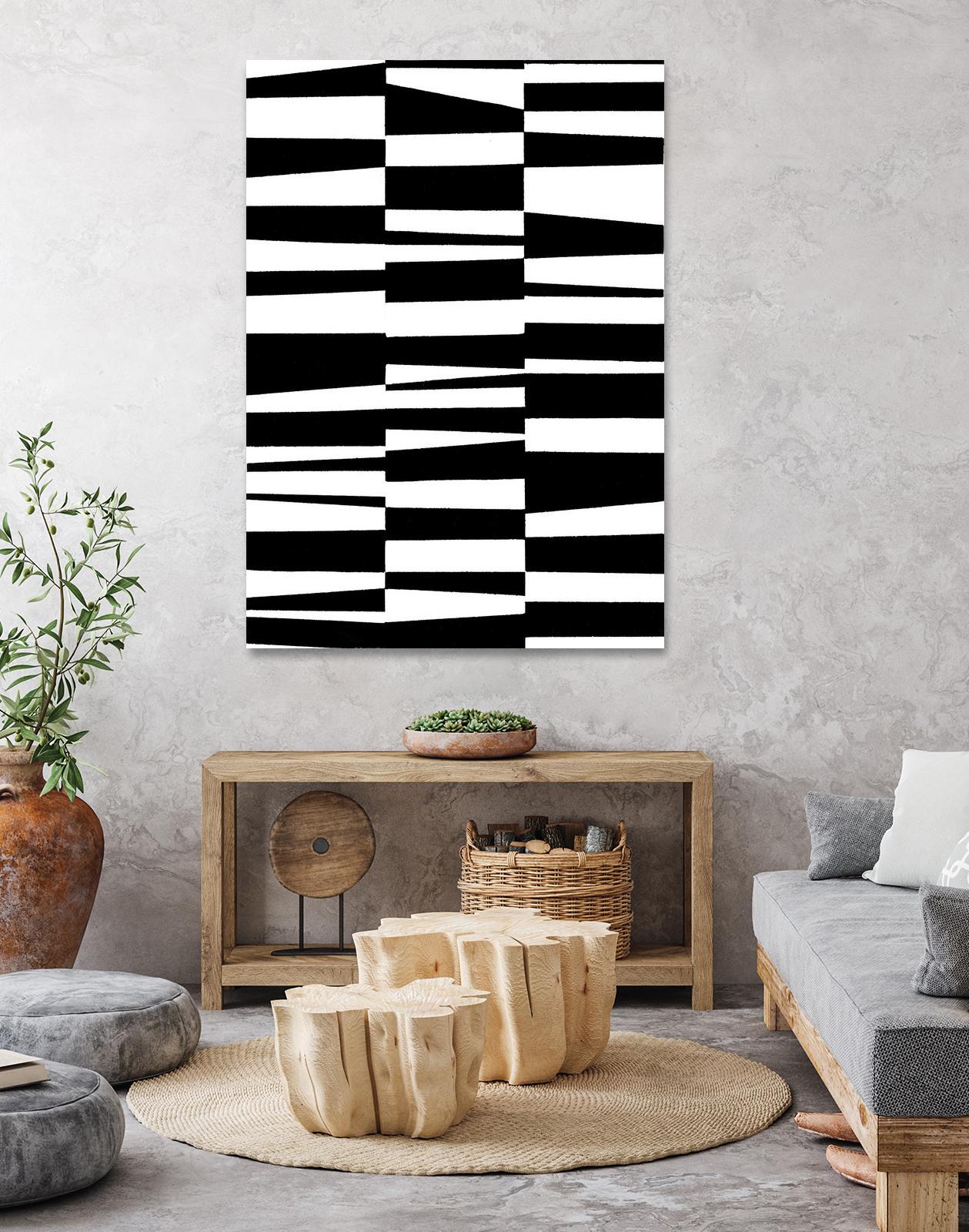 Monochrome Patterns 7 by Natasha Marie on GIANT ART - black abstract