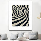 Black Swirls D by THE Studio on GIANT ART - beige abstract