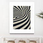 Black Swirls D by THE Studio on GIANT ART - beige abstract