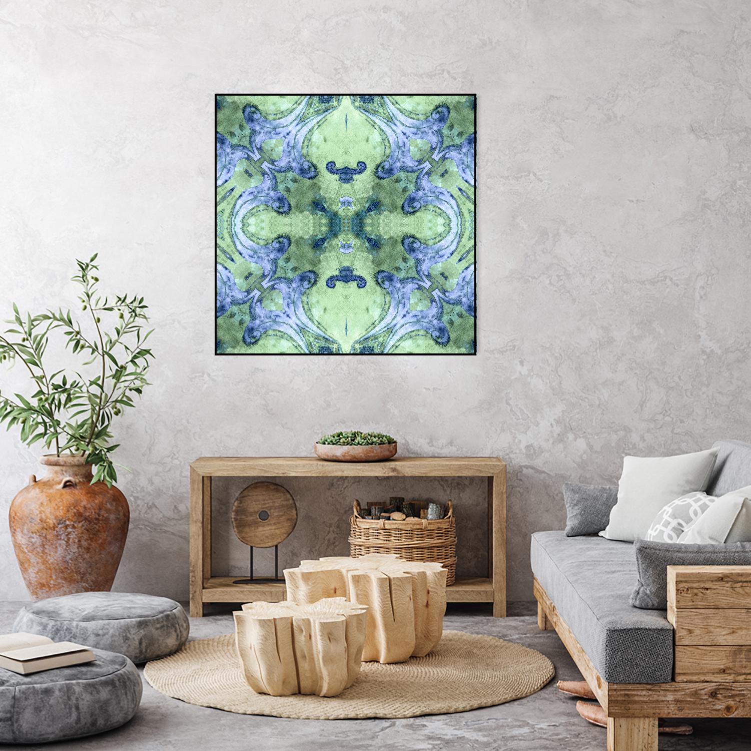 Minty 2 by Studio Arabella on GIANT ART - blue abstract