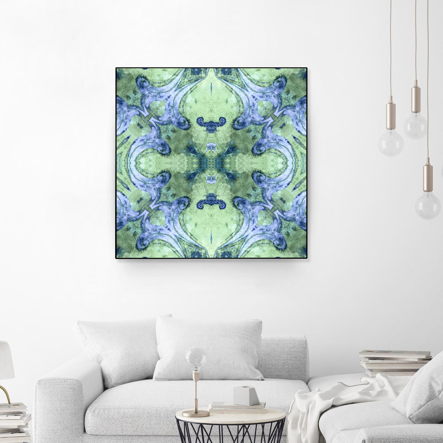 Minty 2 by Studio Arabella on GIANT ART - blue abstract