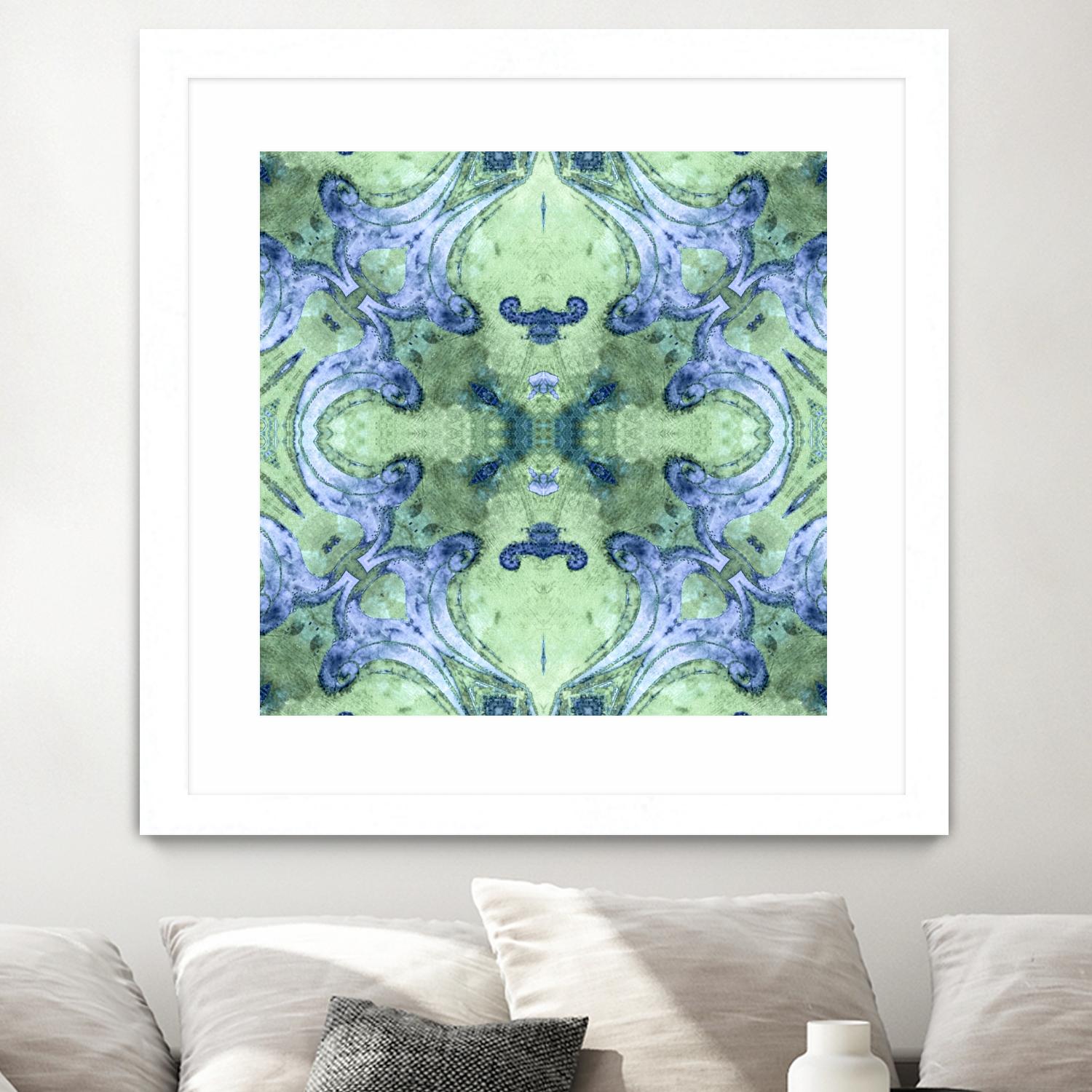 Minty 2 by Studio Arabella on GIANT ART - blue abstract