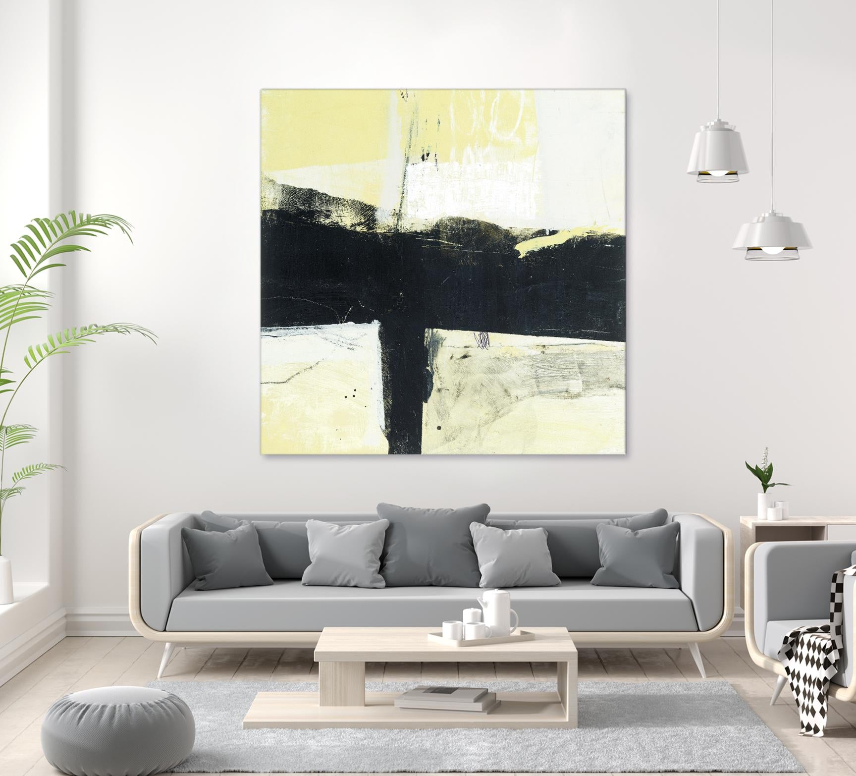 Coal Train A by JB Hall on GIANT ART - yellow abstract