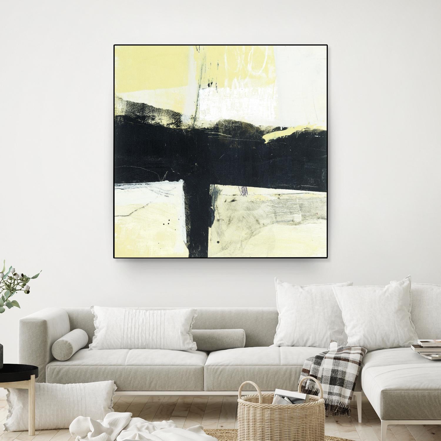 Coal Train A by JB Hall on GIANT ART - yellow abstract