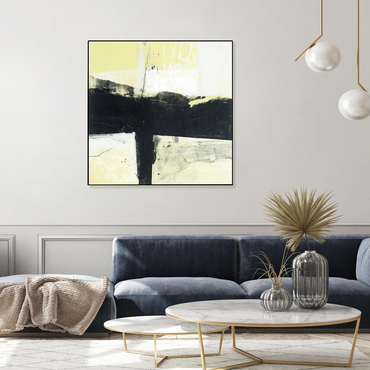 Coal Train A by JB Hall on GIANT ART - yellow abstract