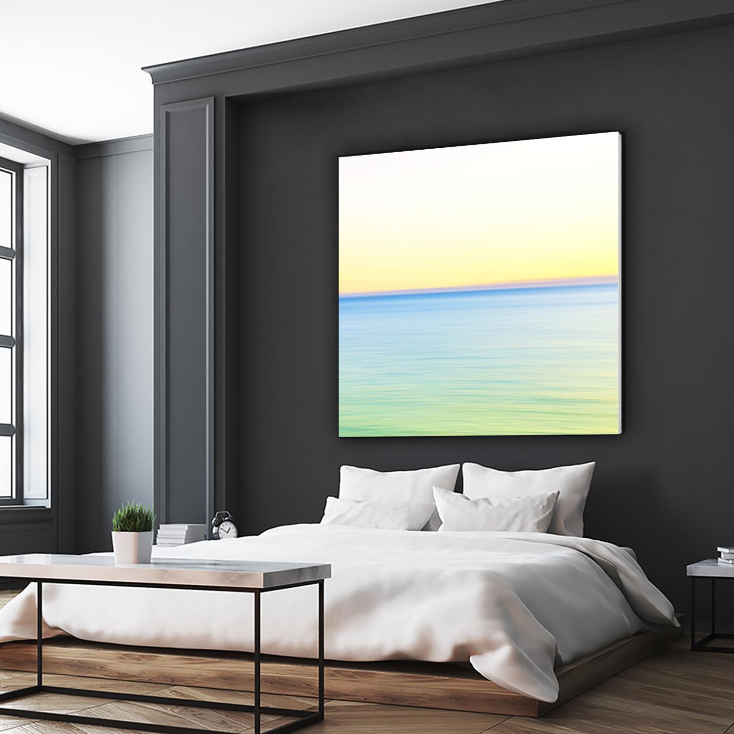 Minimalist Green Water by Kyle Goldie on GIANT ART - blue sea scene