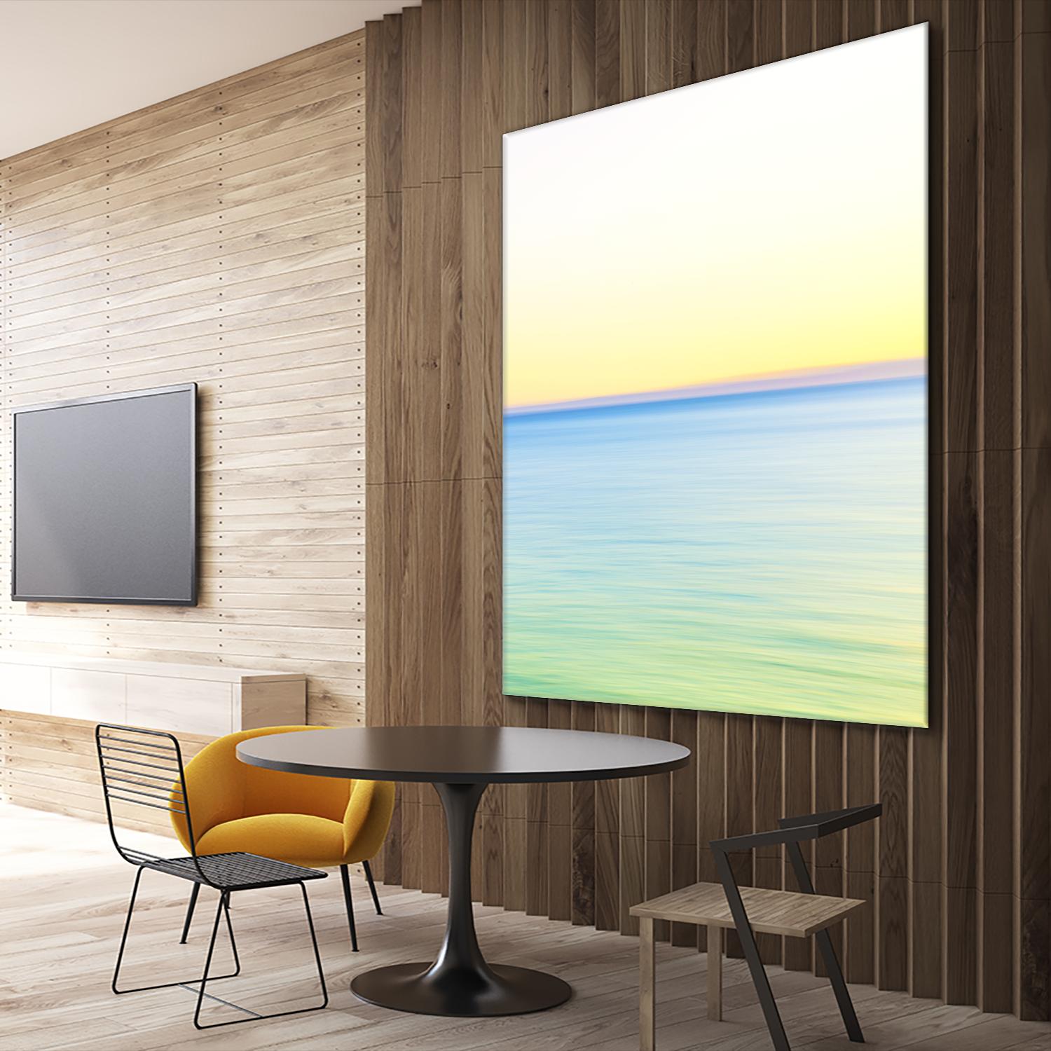 Minimalist Green Water by Kyle Goldie on GIANT ART - blue sea scene