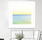 Minimalist Green Water by Kyle Goldie on GIANT ART - blue sea scene