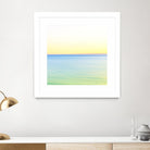 Minimalist Green Water by Kyle Goldie on GIANT ART - blue sea scene