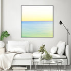 Minimalist Green Water by Kyle Goldie on GIANT ART - blue sea scene