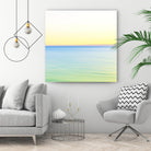 Minimalist Green Water by Kyle Goldie on GIANT ART - blue sea scene