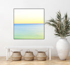 Minimalist Green Water by Kyle Goldie on GIANT ART - blue sea scene