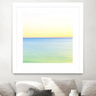 Minimalist Green Water by Kyle Goldie on GIANT ART - blue sea scene