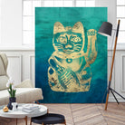 Lucky Cat by THE Studio on GIANT ART - beige oriental