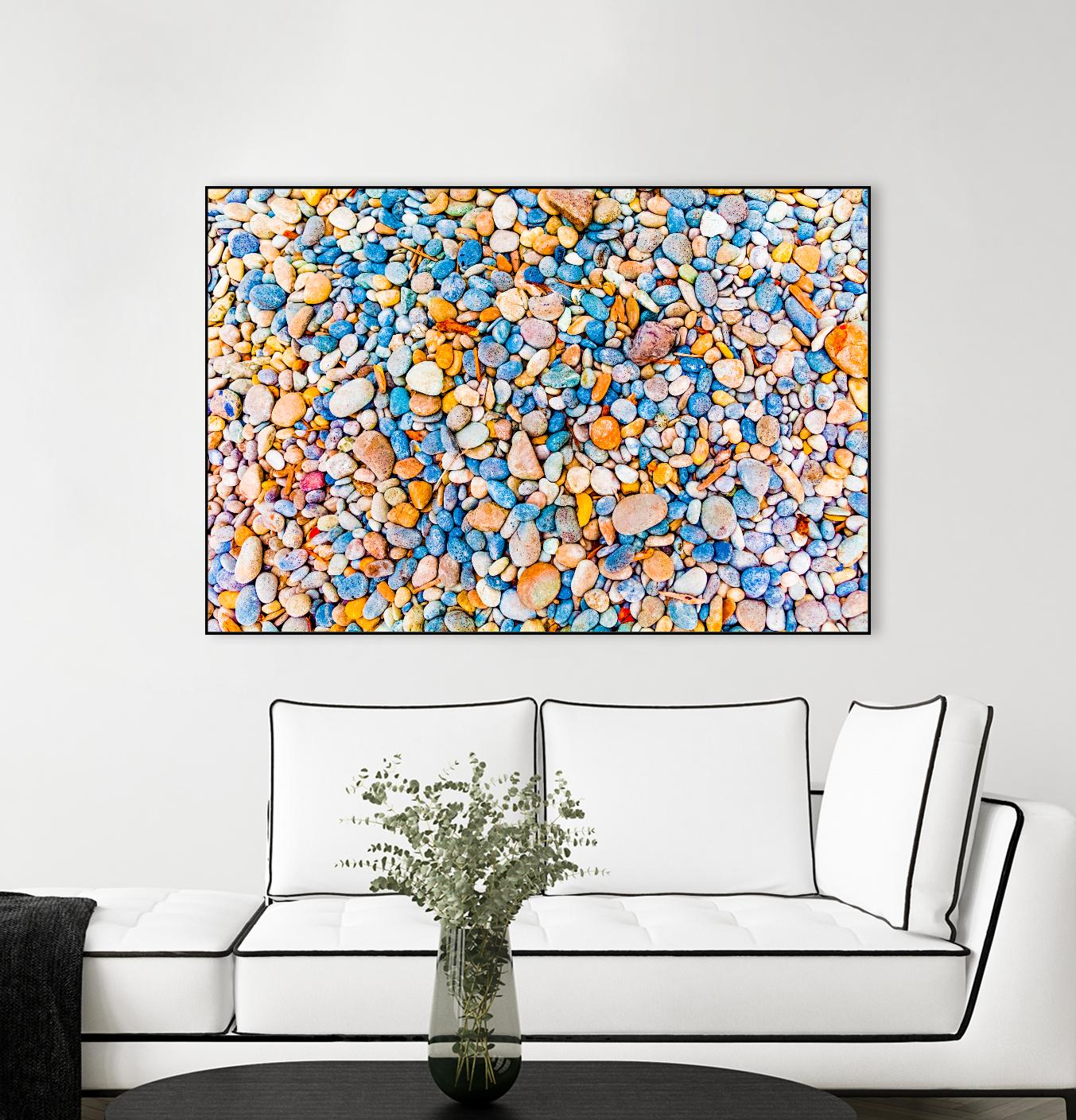 Colorful Beach Rocks by Kyle Goldie on GIANT ART - orange photo art
