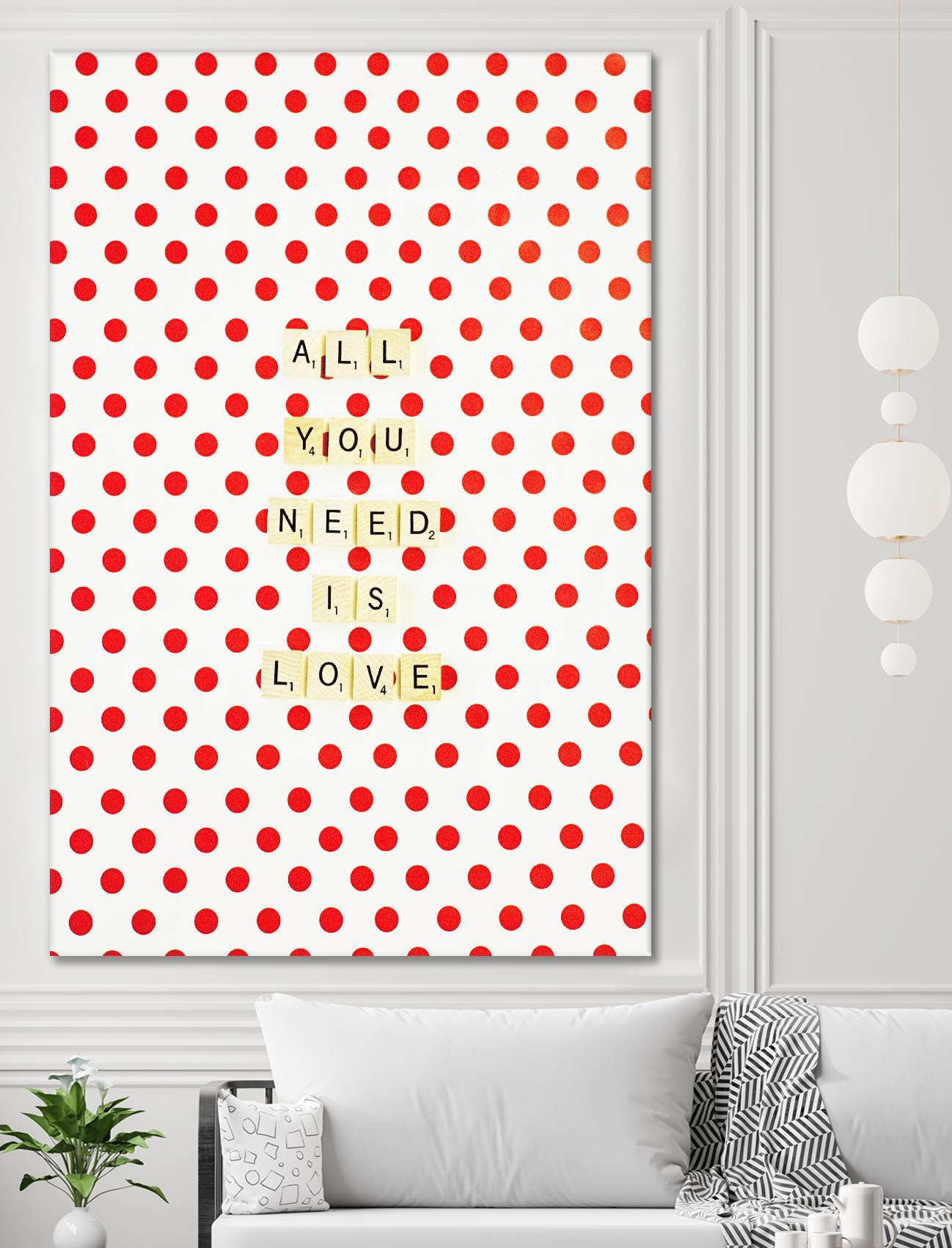 All you Need is Love by Libertad Leal on GIANT ART - white contemporary