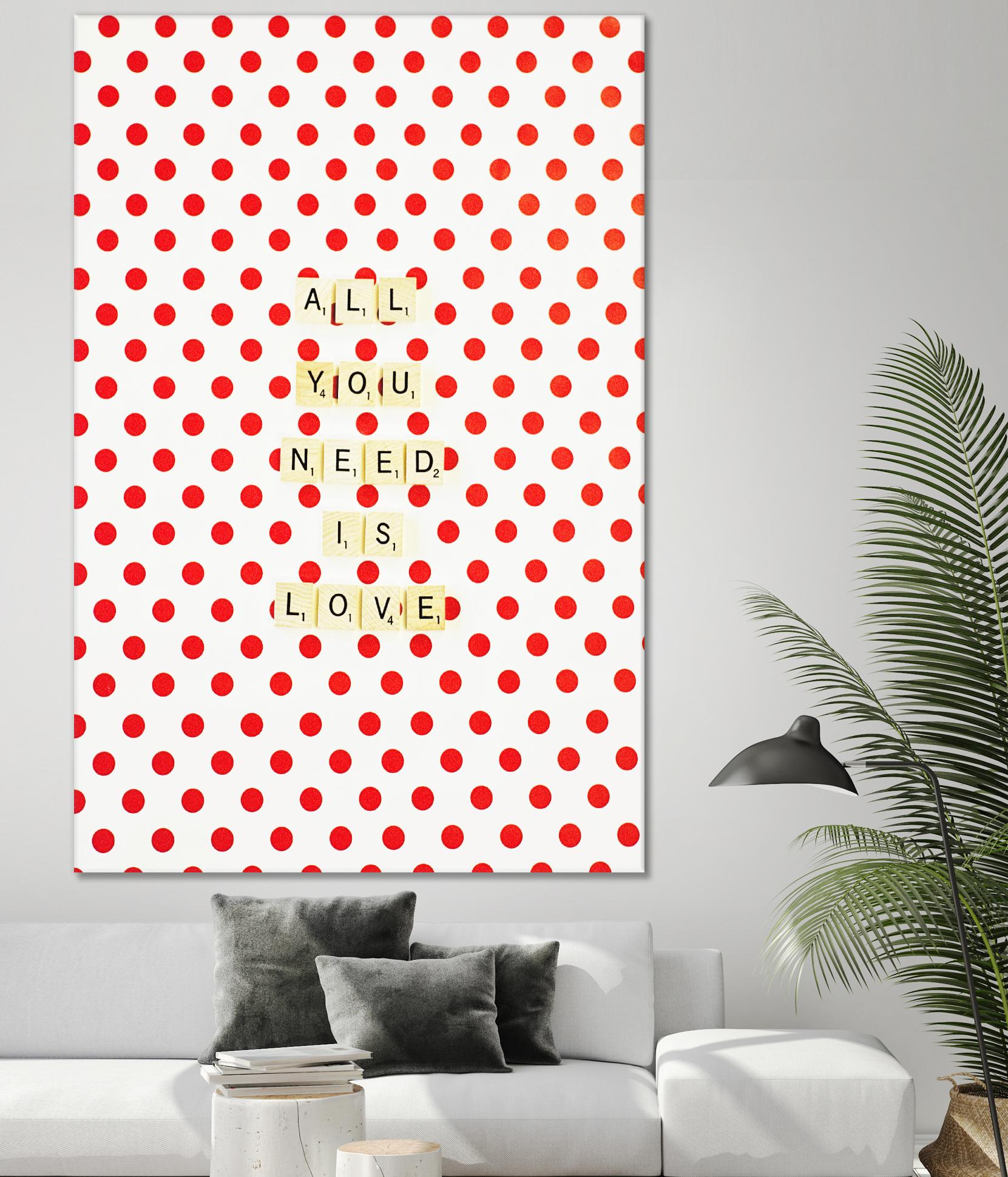 All you Need is Love by Libertad Leal on GIANT ART - white contemporary