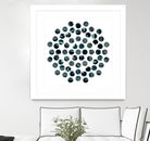 Circle Grid L by THE Studio on GIANT ART - grey abstract