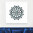 Circle Grid L by THE Studio on GIANT ART - grey abstract