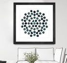 Circle Grid L by THE Studio on GIANT ART - grey abstract