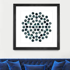 Circle Grid L by THE Studio on GIANT ART - grey abstract