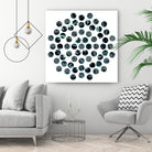 Circle Grid L by THE Studio on GIANT ART - grey abstract