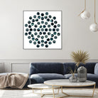Circle Grid L by THE Studio on GIANT ART - grey abstract