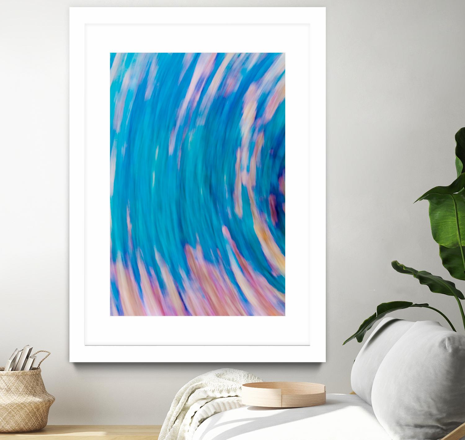 Beach Rocks Abstract 2 by Kyle Goldie on GIANT ART - pink abstract