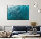 Water Texture Two Birds Eye by Kyle Goldie on GIANT ART - blue abstract