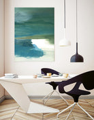 Coastal Seascapes C by THE Studio on GIANT ART - green abstract print beach house