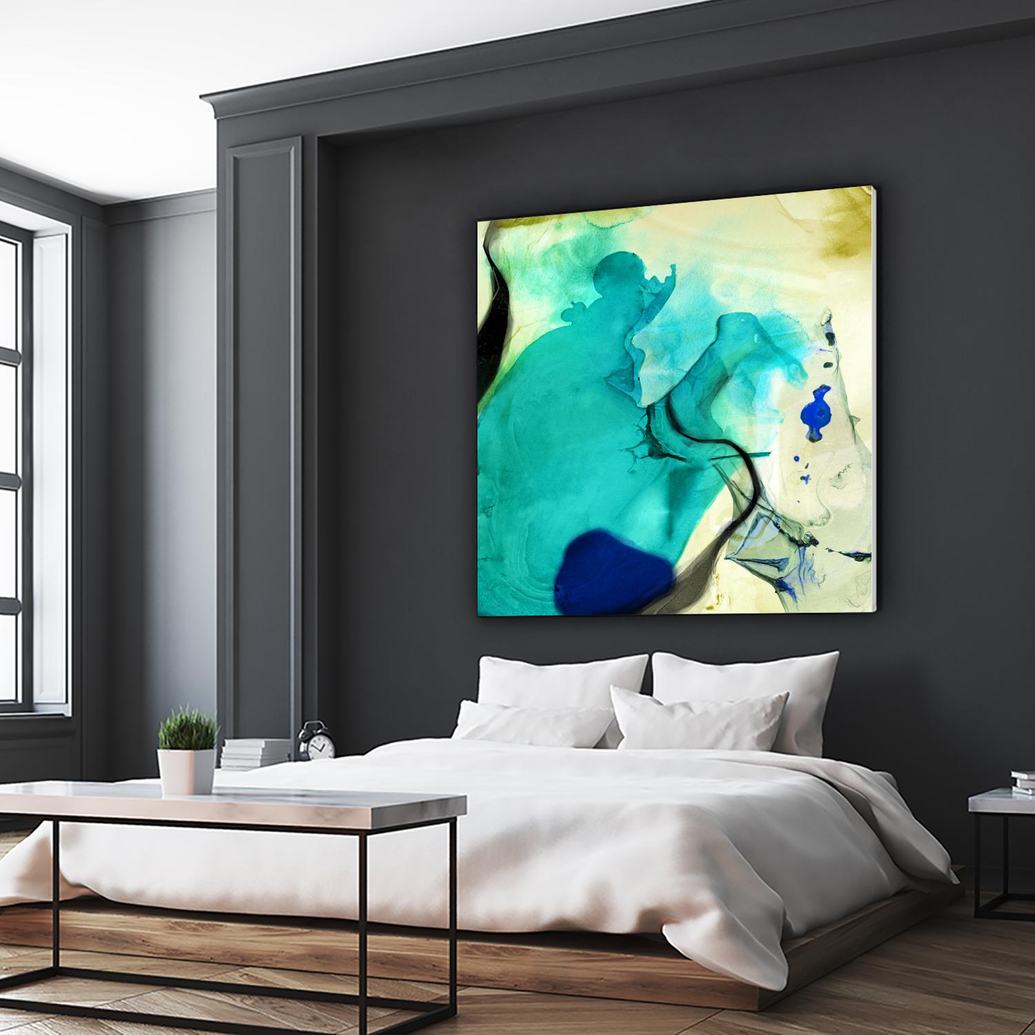 Neon Dreaming D by THE Studio on GIANT ART - blue abstract