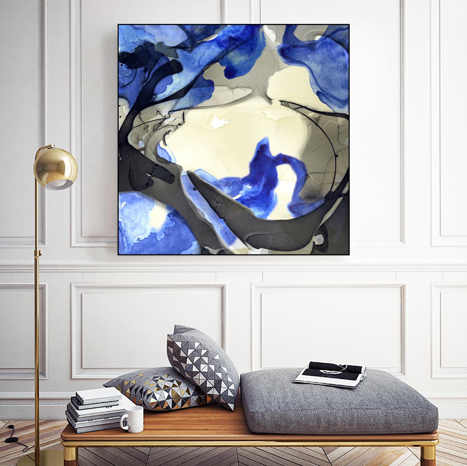 Neon Dreaming J by THE Studio on GIANT ART - grey abstract