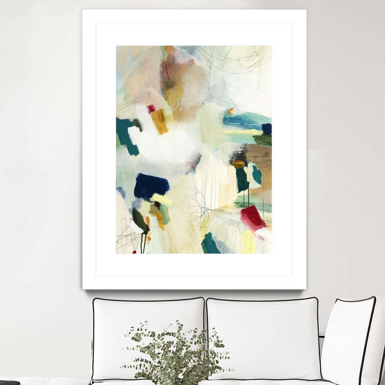 Medley 1 by Kyle Goderwis on GIANT ART - blue abstract