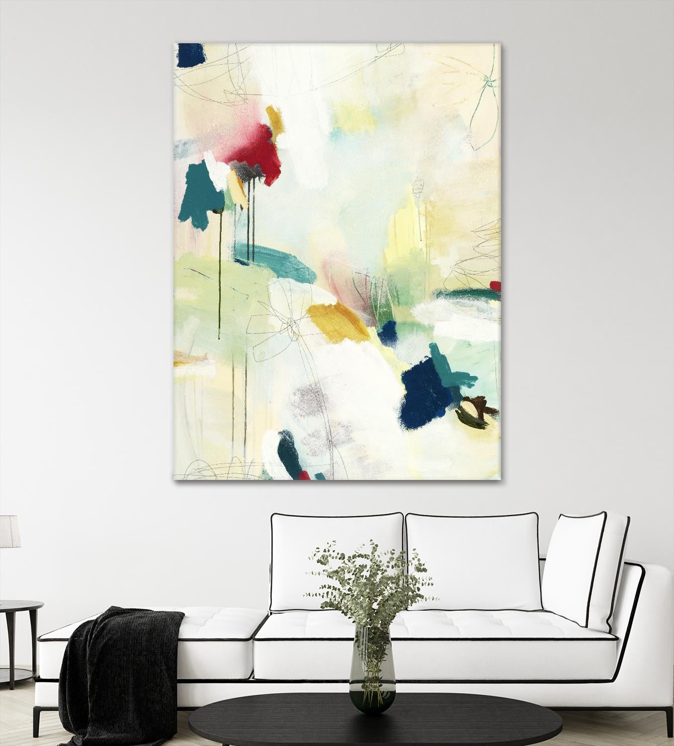 Medley 2 by Kyle Goderwis on GIANT ART - blue abstract