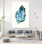 Faceted Gem C by Natasha Marie on GIANT ART - blue abstract
