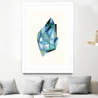 Faceted Gem C by Natasha Marie on GIANT ART - blue abstract